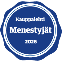 Kauppalehti menestyjät 2026 sertifikaatin logo