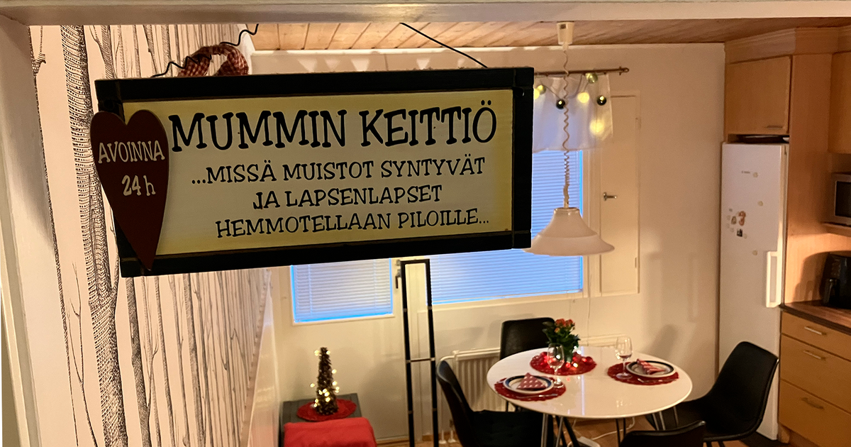 Mummon ja papan keittiö: kodikas monitoimitila ja fiksut valinnat